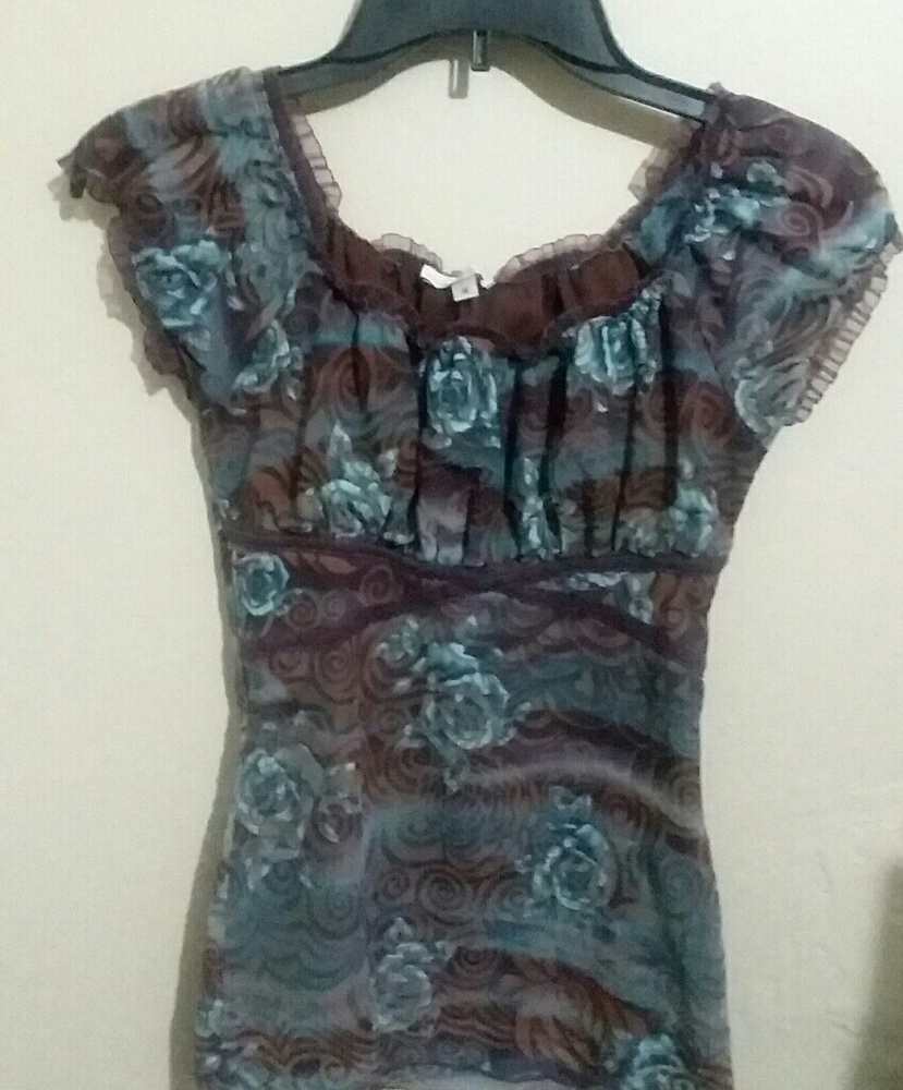 Moa Moa multi colored lace shirt